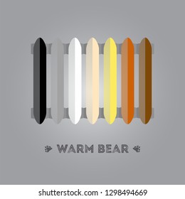 Funny and creative concept of LGBT Gay Bear icon. Poster or sticker design. - Vector illustration
