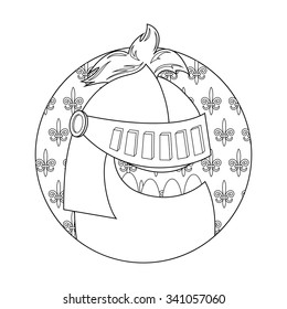 funny creature - medieval, coloring book