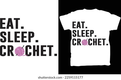 Funny Crochet Shirt, Crochet TShirt, Eat Sleep Crochet Tee, Funny Women Shirt, Crocheting Shirt, Crochet Hook Shirt, Crafting Shirts