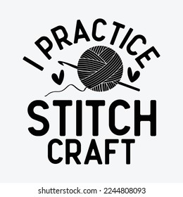 Funny Crochet Stitch Craft funny t-shirt design