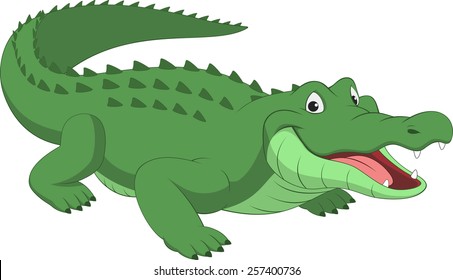 Funny crocodile