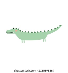 Funny crocodile. Vector children's illustration  