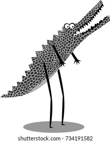 Funny crocodile vector illustration