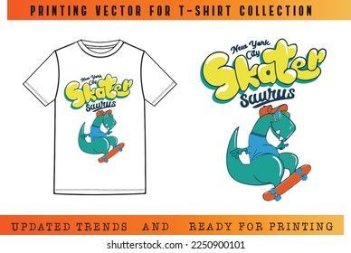 Gracioso vector de cocodrilo para la impresión de camisetas