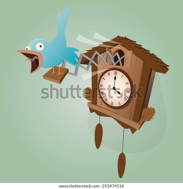 funny cuckoo clock\
illustration