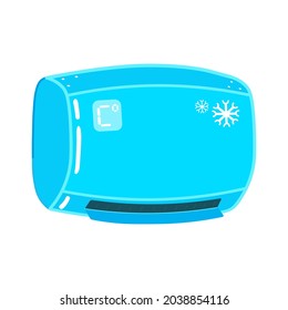 Funny cute air conditioning characters. Vector hand drawn doodle style cartoon character illustration icon design. Cute air conditioning mascot character