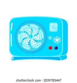 Funny cute air conditioning characters. Vector hand drawn doodle style cartoon character illustration icon design. Cute air conditioning mascot character