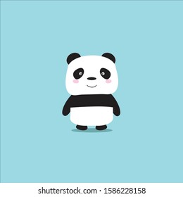 Funny Cute Baby Panda Vector