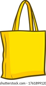Funny and cute beautiful yellow shopping bag