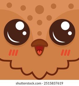 Funny cute bird. Cartoon sticker with emotion. Vector illustration on white background.