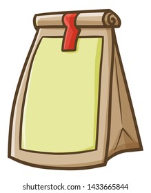 Funny and cute blank cofee or tea packaging