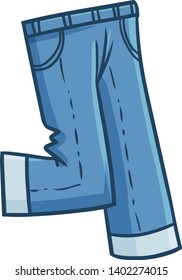 Funny and cute blue denim with cool pose