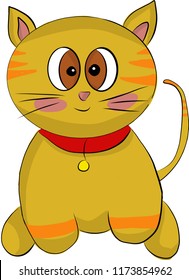 Funny Cute cartoon Cat