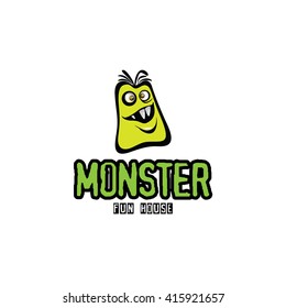 Funny Cute Cartoon and Fluffy Monster illustration in vector format