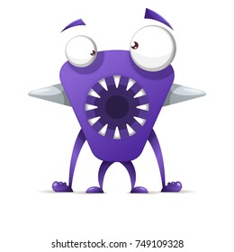 Funny, cute cartoon monster characters.Vector eps 10