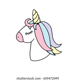 Easy Cute Unicorn Face Drawing - img-extra