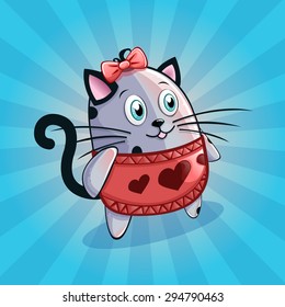Funny and cute cat