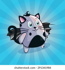 Funny and cute cat for Halloween