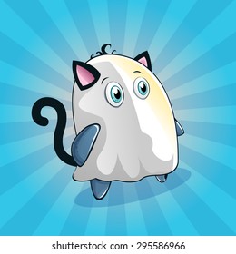 Funny and cute cat for halloween