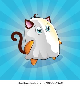 Funny and cute cat for halloween