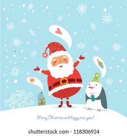 Funny and cute Christmas card