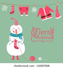 Funny and cute Christmas card