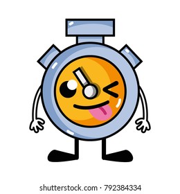 funny and cute chronometer object kawaii