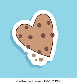 funny cute color cartoon cookie illustration