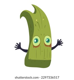 Funny and cute colourful monster. Comic halloween joyful monster characters.
