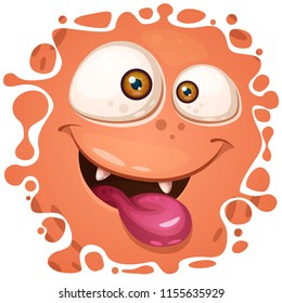 Funny, cute, crazy monster characters. Halloween illustration Vector eps 10
