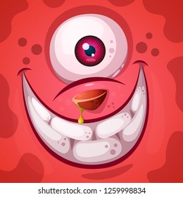 Funny, cute crazy pumpkin character. Halloween illustration. For printing on T-shirts. Vector eps 10