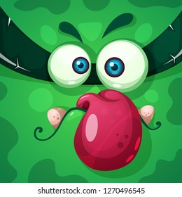 Funny, cute crazy pumpkin character. Halloween illustration. For printing on T-shirts. Vector eps 10