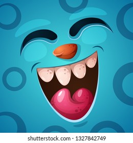 Funny, cute crazy pumpkin character. Halloween illustration. For printing on T-shirts. Vector eps 10