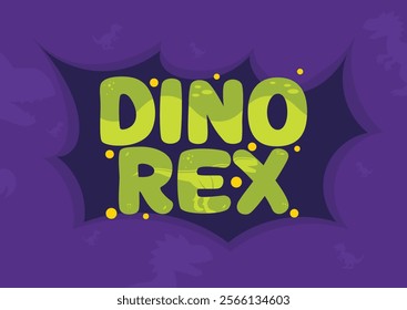 Funny Cute Dinosaur "DINO REX" Announcement 2025 T-Shirt Design
