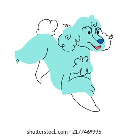 Funny Cute Dog. Vector illustration