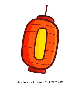Funny and cute elips lantern shape - vector