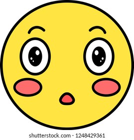 Funny cute emoticon