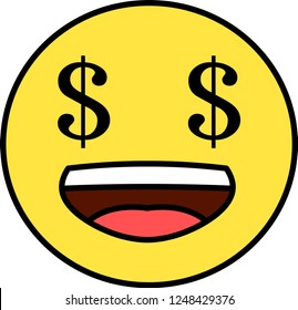 Funny cute emoticon