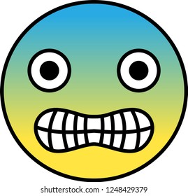Funny cute emoticon