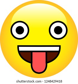 Funny cute emoticon