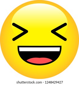 Funny cute emoticon