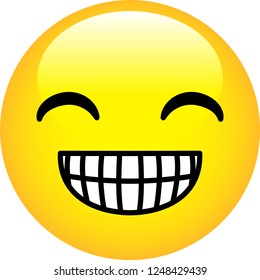 Funny cute emoticon
