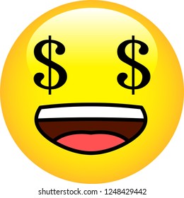 Funny cute emoticon