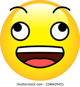 Funny cute emoticon