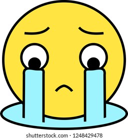 Funny cute emoticon