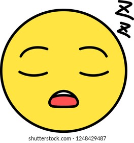 Funny cute emoticon