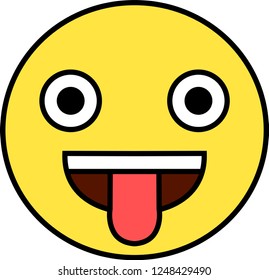 Funny cute emoticon