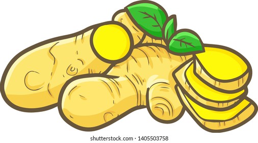 Funny and cute ginger with small leafes