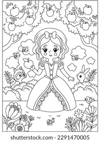 funny cute girls coloring page for kids