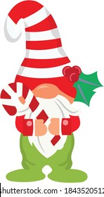 funny and cute gnome logo
